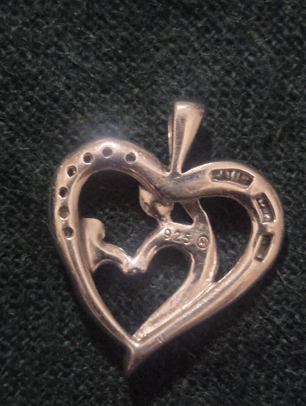 Mother Child 925 Silver Pendant - Picture 4 of 4